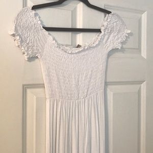 White Off the Shoulder Maxi